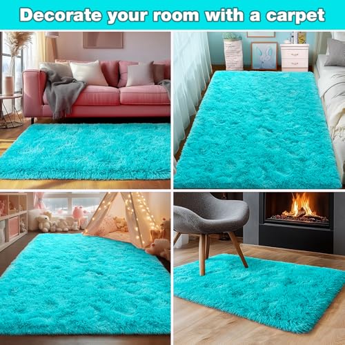 Soft Fluffy Rug for Living Room Bedroom