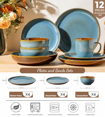 Porcelain Dinnerware Sets for 4 (12 Count)