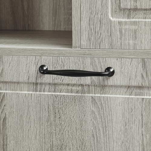 68" Tall Bathroom Storage Cabinet with Two Doors and Tilt