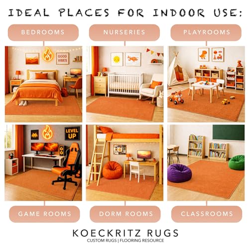Soft & Colorful 9' x 12' Kids Classroom Area Rug