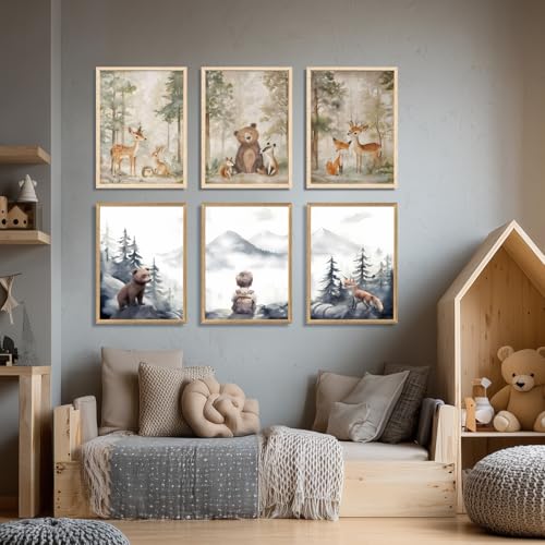 Woodland Boy Nursery Wall Art Set of 3 (3 Count)