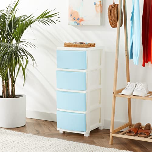 4 Drawer Slim Narrow Storage Organizer