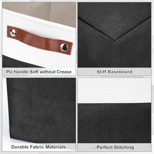 Large Fabric Storage Baskets (3 Count)