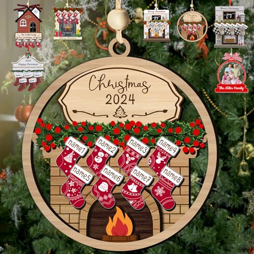 Personalized Christmas Ornaments with Names of 2