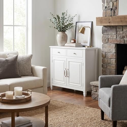 Connaught 40" Wide Solid Wood Storage Cabinet in White