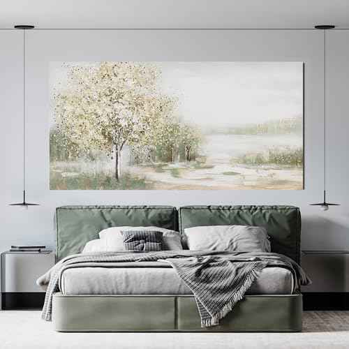Canvas Wall Art Decor Oversized Green Wall Art for Living Room Natural Landscape Wall Art Decor Canvas Art Wall Decorations Large Wall Art Prints For Walls Home Office Wall Decor 35"X70"