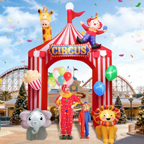 10FT Circus Party Arch Outdoor Decoration Inflatable