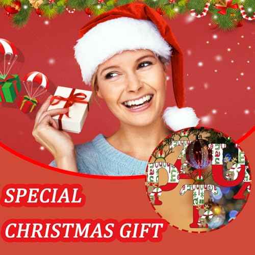 14 Pcs Christmas Ornaments Cute 2D Acrylic Merry Christmas Alphabet Christmas Decorations for Tree with Elk Hat Design Hanging Ornaments DIY Decor for Home Winter Party Holiday