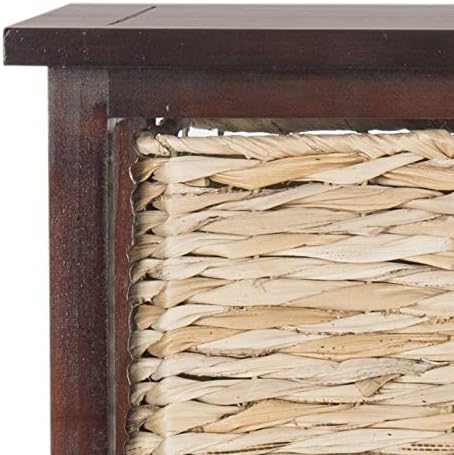 SAFAVIEH Home Collection Vedette Cherry 5-Drawer Wicker Basket Storage Tower (Fully Assembled)