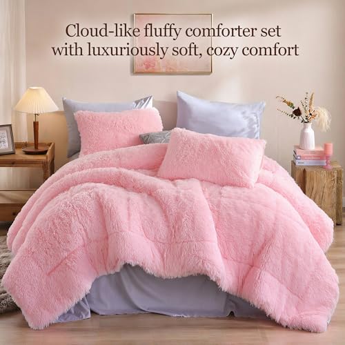 Fluffy King Size Comforter Set