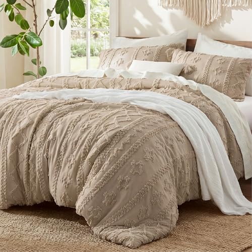 Tufted Boho Comforter Set Oversized Queen