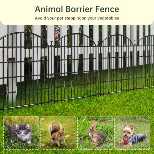 10 Panels No Dig Decorative Garden Fence (10 Count)