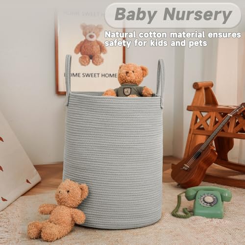 80L Cotton Rope Laundry Basket Hamper