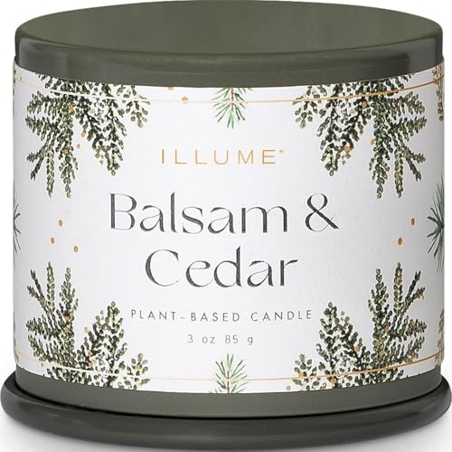 Candle Tin Balsam Cedar Demi Vanity 3 Ounce