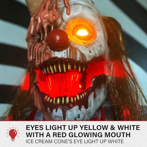 6.9 Ft. I Scream Clown Animatronic (6.5 ft Scream Clown)