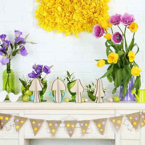 DIY 3D Wood Crafts to Paint (24 Count)