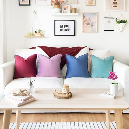 Decorative Throw Pillow Covers Cushion Cases (4 Count)