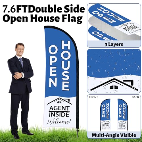 88 Pcs Open House Signs for Real Estate Agent Supplies (88 Count)