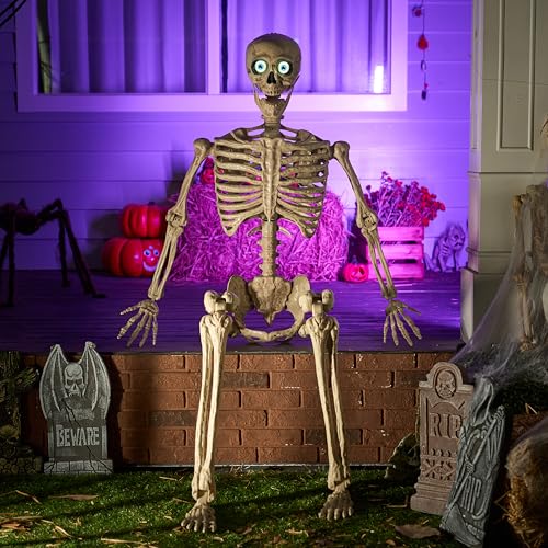 6.9 FT Halloween Posable Skeleton Life Size