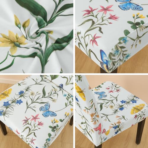 Pattern Chair Covers for Dining Room Set of 4