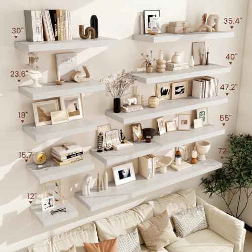 Deep Floating Shelves 40x12” Set of 2 (2 Count)