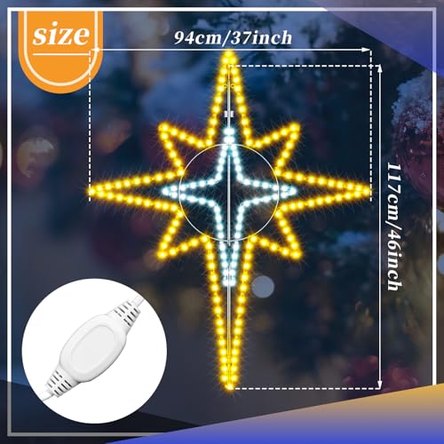 43'' Christmas Bethlehem Star Outdoor Light Decor