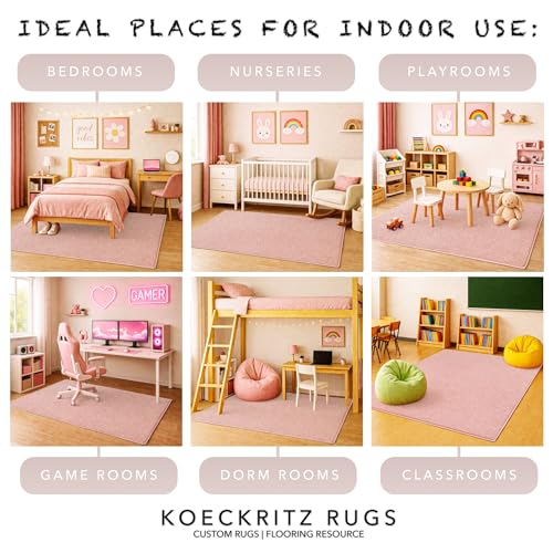 Soft & Colorful 5' x 7' Kids Classroom Area Rug
