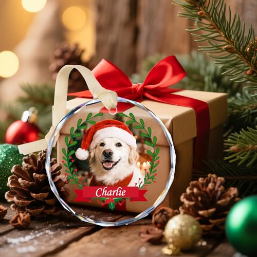 Personalized Dog Ornaments for Christmas Tree with Photo