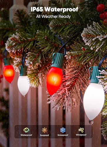 50Ft Christmas Lights Outdoor (50 Count)
