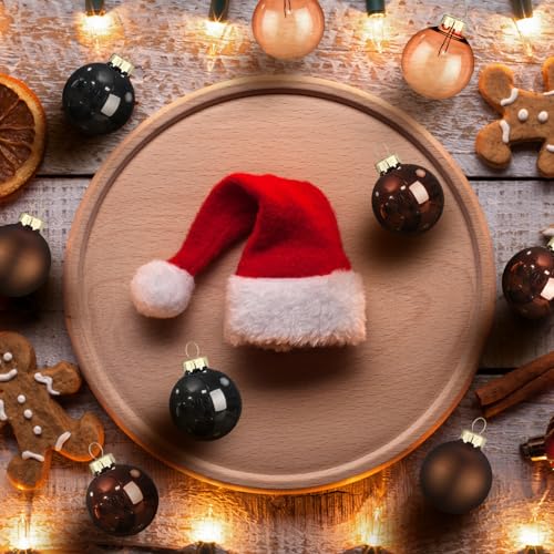 32 Pcs 1'' Mini Glass Christmas Ornament