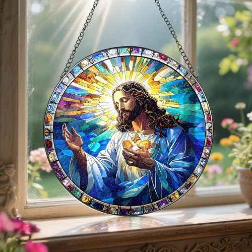 8'' Jesus Christ Suncatcher Ornament