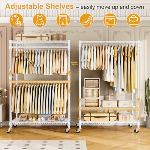 Rolling Clothes Rack