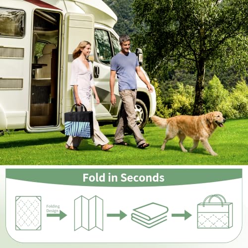 Outdoor Rug Waterproof Plastic Rugs for Patio