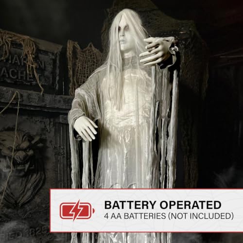 2.6 Ft. Rising Ghost Woman Animatronic with Sound (31" Rising Ghost Woman)