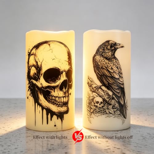 3"x6" Halloween Flameless Candles (2 Count)