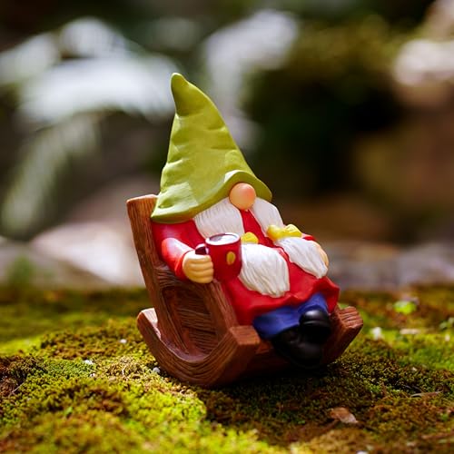 Solar Powered Relax Garden Gnome Statue