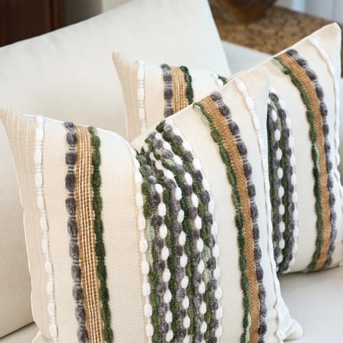 Boho Pillow Covers 18x18 Inch Set of 2 (2 Count)