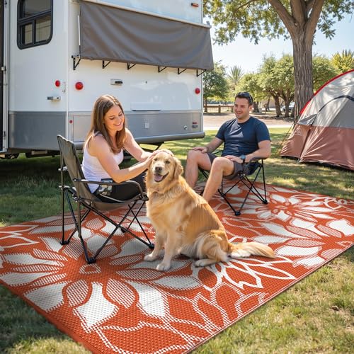Outdoor Rug Waterproof for Patio Decor (54 Sq Ft)