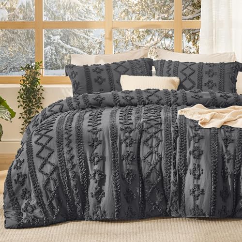 Tufted Boho Comforter Set King Size