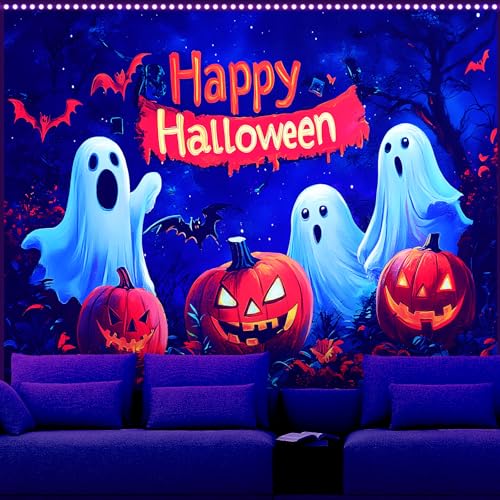 UV Reactive Halloween Tapestry
