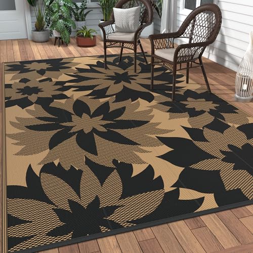 Outdoor Rug Waterproof Plastic Rugs for Patio (54 Sq Ft)
