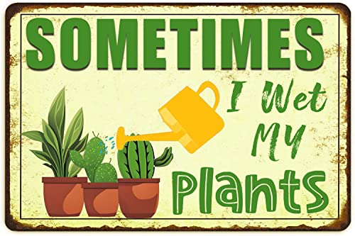 Funny Signs Garden Decor Outdoor Vintage Garden Decorative Metal Sign Gifts