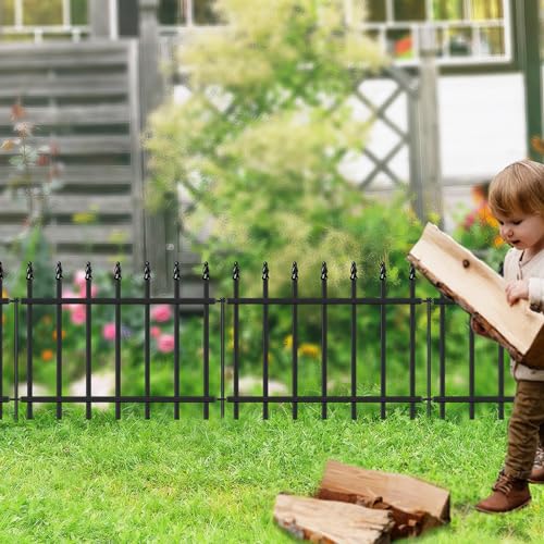 Decorative Metal Garden Fence 18" x 10' (75 Sq Ft)