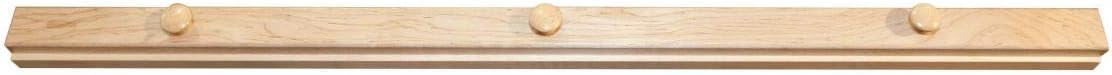 RRD Quilt Hanger for Wall for Display (72") Amish Made Wooden Quilt Rack Wall Mount - Rustic Tapestry Quilt Wall Hangers (Maple Wood, Natural Stain, 72" Long)