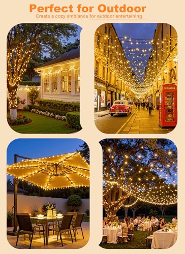 Solar String Lights Outdoor Waterproof (40 Foot)