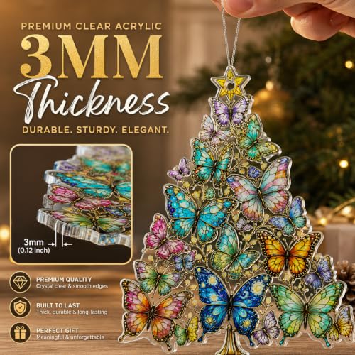 Butterfly Christmas Ornament 2026