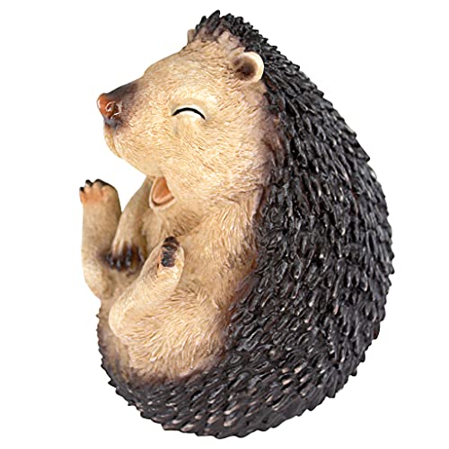 Roly Poly Laughing Hedgehog Statue