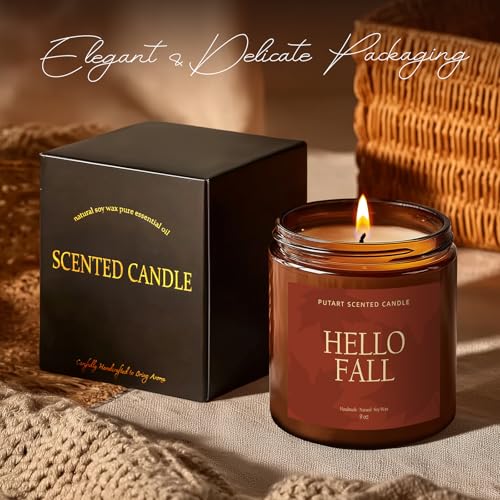 Pumpkin Spice Fall Candle for Home Scented (14 Ounce)