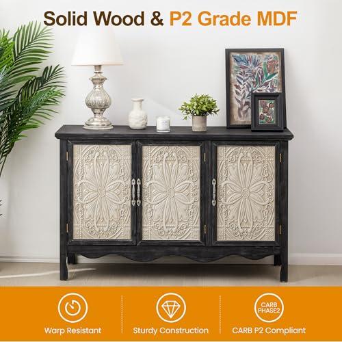 Farmhouse Sideboard Buffet Cabinet with Storage