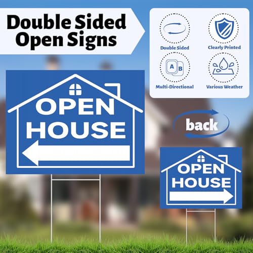 88 Pcs Open House Signs for Real Estate Agent Supplies (88 Count)